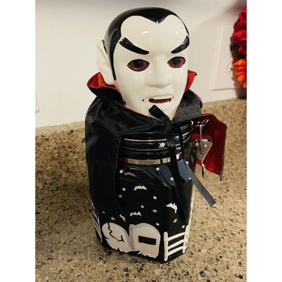 Dracula with Cap Cookie Storage Jar - HERITAGE MINT Holiday Collection Halloween - Picture 5 of 12
